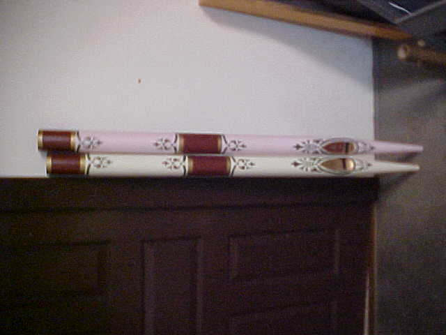 Stenciled Facade Display Pipes